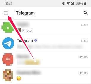 修复Telegram不保存照片汉堡菜单
